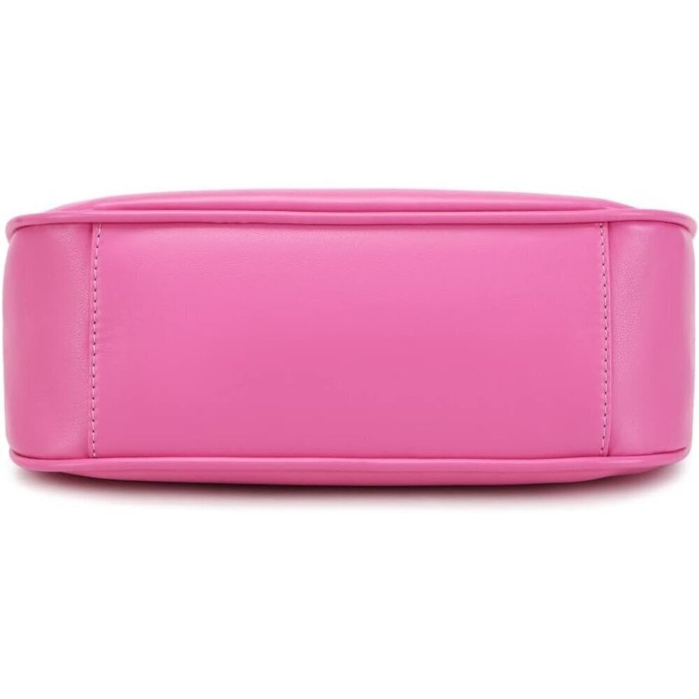 Women’s Pink A Cute Hobo Tote Handbag Mini Clutch Purse with Zipper Closure - Picture 4 of 5